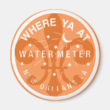Where Yat Water Meter Fleur De Lid Fridge Magnets