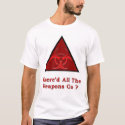 Where'd all the weapons of mass destruction go ? t-shirts