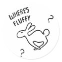 Where's Fluffy? stickers