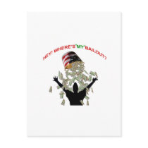 wheres my bail out postcards