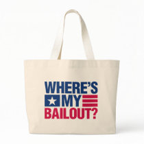 Wheres My Bailout - Red and Blue bags by visualnewbie Wheres My Bailout - Red and Blue bags