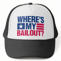 Wheres My Bailout - Red and Blue Mesh Hat