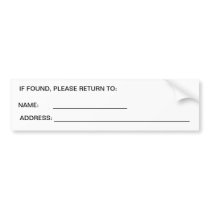 Where's My Car? Bumper Sticker