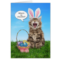 Where's My Chocolate? Easter Card