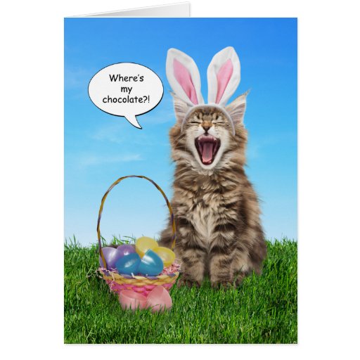 Where's My Chocolate? Easter Card