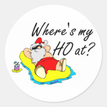 Wheres My Ho At Sticker