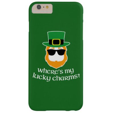 Where's My Lucky Charms? St Patrick Day Leprechaun Barely There iPhone 6 Plus Case