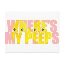 Where's My Peeps? Post Card