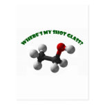 Where's My Shot Glass-Ethanol Post Cards