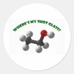 Where's My Shot Glass-Ethanol Sticker