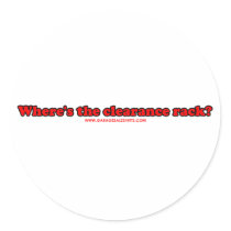 Wheres The Clearance Rack T stickers by RandumbShirts Wheres The Clearance Rack T stickers