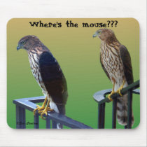 "Where's the mouse???" Hawks mousepads