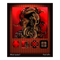 Which button? by Anjo Lafin posters by talisbird Which button? by Anjo Lafin posters
