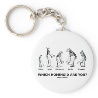 Which Hominoid Are You? (Hominid Skeletons) Key Chain