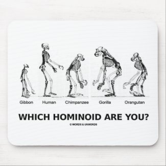 Which Hominoid Are You? (Hominid Skeletons) Mouse Pad