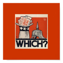 "Which?: Liberty Bond WW1" posters