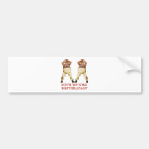 WHICH ONE IS THE REPUBLICAN? BUMPER STICKER