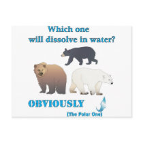 Which one will dissolve in water Polar Chemistry Postcards