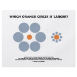 Which Orange Circle Is Larger? (Optical Illusion) Flyer