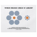 Which Orange Circle Is Larger? (Optical Illusion) flyers