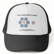 Which Orange Circle Is Larger? (Optical Illusion) hats