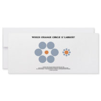 Which Orange Circle Is Larger? (Optical Illusion) Rack Card Template