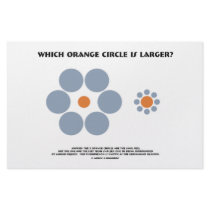 Which Orange Circle Is Larger? (Optical Illusion) Stationery Paper