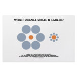 Which Orange Circle Is Larger? (Optical Illusion) Stationery Paper