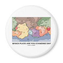 Which Plate Are You Standing On? (Plate Tectonics) magnets
