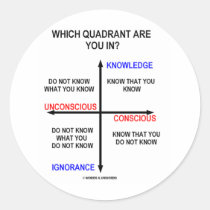 Which Quadrant Are You In? Stickers