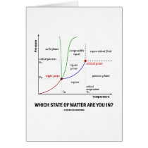 Which State Of Matter Are You In? (Chemistry) Greeting Card