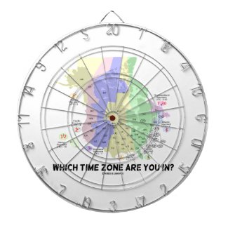 Which Time Zone Are You In? (United States Canada) Dart Boards