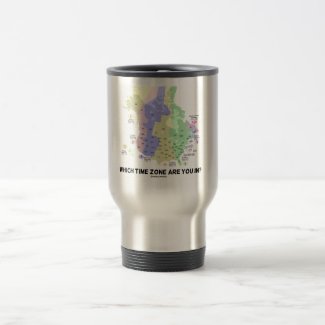 Which Time Zone Are You In? (United States Canada) Coffee Mugs