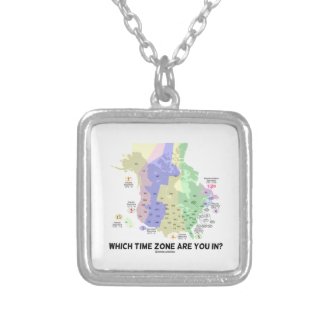 Which Time Zone Are You In? (United States Canada) Pendants