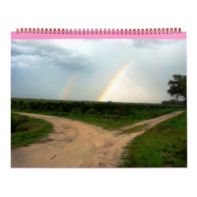 WHICH WAY NOW, DOUBLE RAINBOW at DOUBLE CROSSROAD Calendars by LillMissGudyTwoShuz