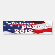 Whichever Puppet 2012 Bumper Sticker