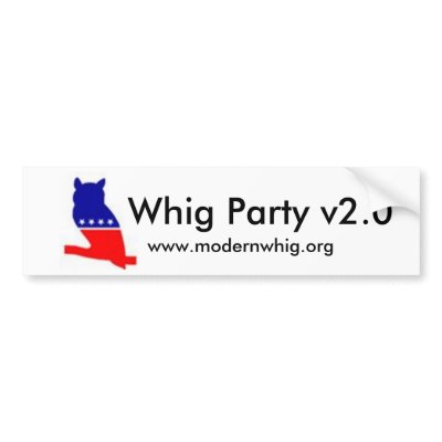 whigowl2, Whig Party v2.0, www.modernwhig.org Bumper Sticker by aardvark31