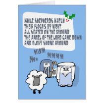 While Shepherds...christmas card cards