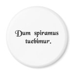 While we breathe, we shall defend. fridge magnets