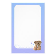 While you were away customized stationery