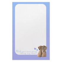While you were away customized stationery