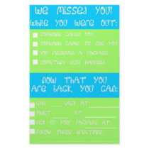 While You Were Out Memo Pad Custom Stationery