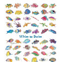 Whim To Swim Cartoon Fish t-shirts by lillyarts Whim To Swim Cartoon Fish t-shirts