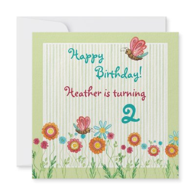 Whimsey Flowers Girl Birthday Party Invitation by AudreyJeanne