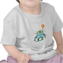 Whimsical and Artistic Robot Love Kids Shirt