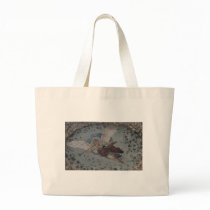 Whimsical Angel with trumpet - Renaissance Tote Bag