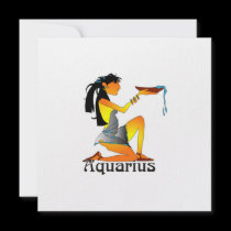 Whimsical Aquarius Invitations