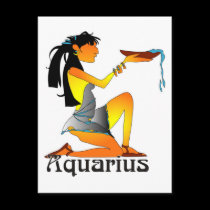 Whimsical Aquarius Postcards postcards