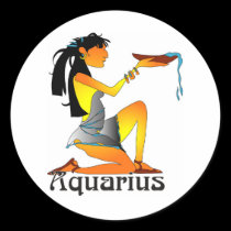 Whimsical Aquarius Stickers stickers
