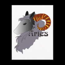 Whimsical Aries Postcards postcards